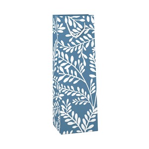 Imagen de Bolsa de regalo, formato botella de vino, diseño adultos, color  azul, ALCAMPO.