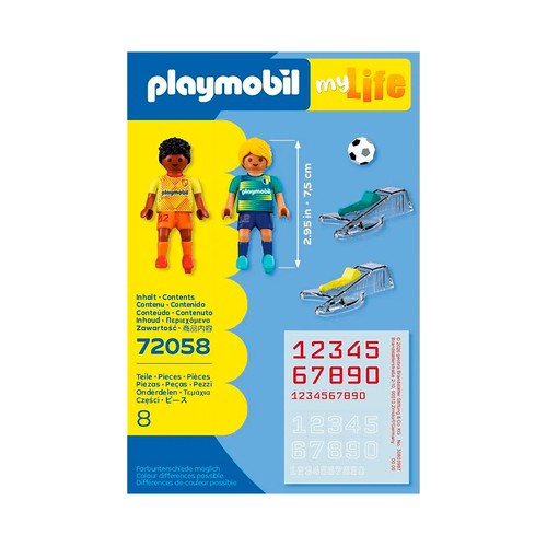 PLAYMOBIL 72058. Jugadores de fútbol.