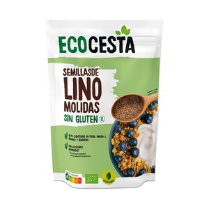 Imagen de ECOCESTA Semillas de lino ecológicas, molidas y sin gluten 200 g.