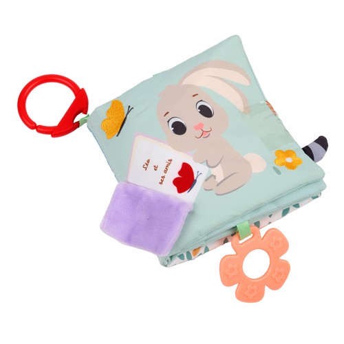Libro de Tela suave sobre animales para bebé. Aprendizaje y desarrollo sensorial +0 Meses ONE, TWO FUN Baby