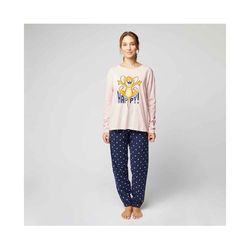 Pijama de algodón para mujer TOM & JERRY, talla L.