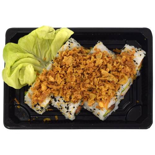 SUSHI GOURMET California de Salmón y surimi, con cebolla frita SUSHI GOURMET 9 uds.