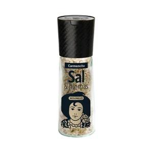 CARMENCITA Sal marina con hierbas en molinillo 60 g.