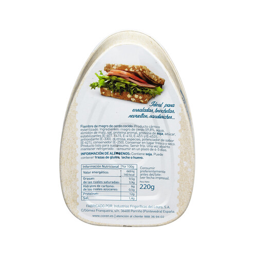 COREN Magro de cerdo COREN 220 g.