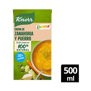 KNORR Ligeresa Crema de zanahorias y puerros 500 ml.