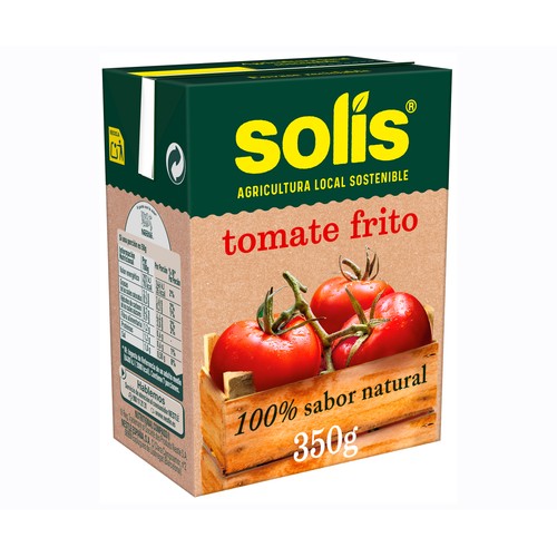 Tomate frito SOLÍS brik de 350 g.