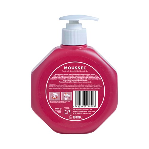 MOUSSEL Classique Jabón de manos con textura crema y fragancia placentera 300 ml.