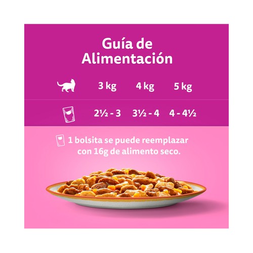 WHISKAS Tasty mix Alimentación para gato húmedo en bolsistas 12 uds, 85 g.