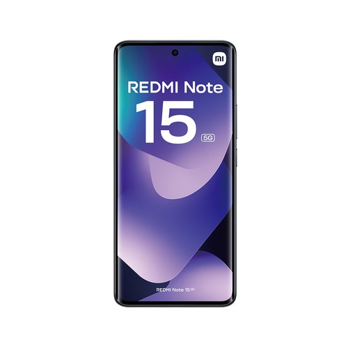 Smartphone XIAOMI Redmi Note 15 5G, 256GB, 8GB RAM, color negro,, pantalla 17,19cm (6,77")..