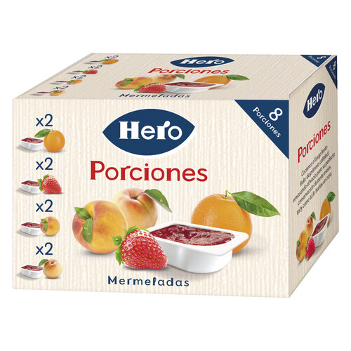 Confituras surtidas HERO 8 uds. x 25 g.