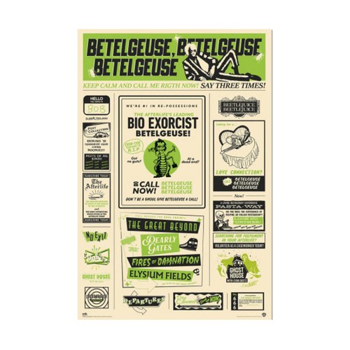 Póster Beetlejuice 2 61x91,5cm, GRUPO ERIK.