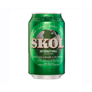 Cerveza SKOL lata de 33 cl.