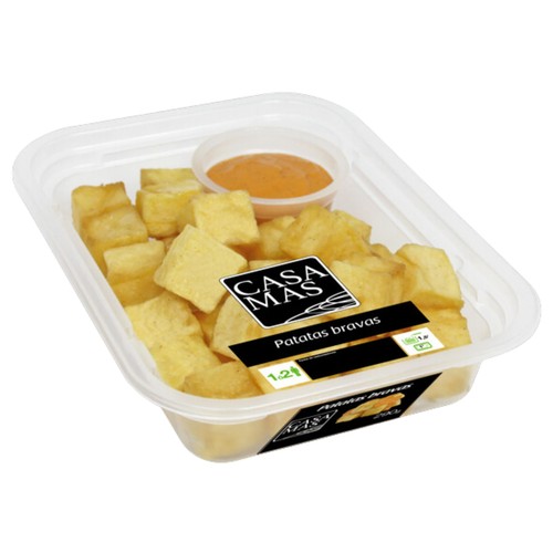 CASA MAS Patatas bravas, listas para calentar y comer 290 g.