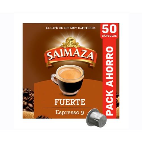 SAIMAZA Café cápsulas fuerte 50 uds. 260 gr.