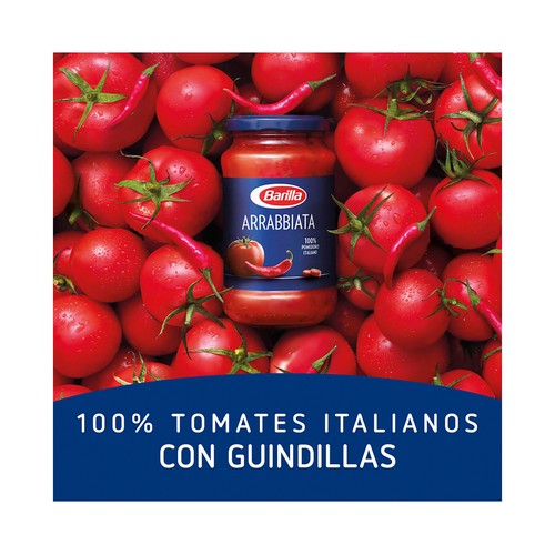 BARILLA Salsa Arrabbiata con base de tomate y pimientos rojos BARILLA 400 g.