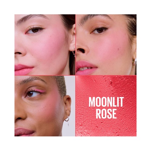 MAYBELLINE Cloudtopia tono 07 Moonlit rose Colorete mousse para labios y mejillas, acabado mate difuminado.