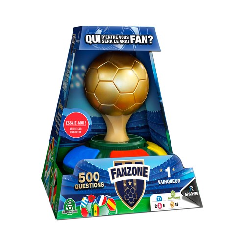 Juego de mesa Fanzone, 500 preguntas, GIOCHI PREZIOSI.