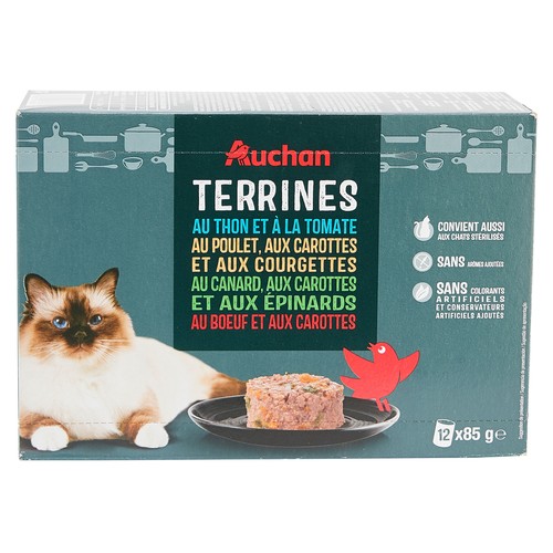 PRODUCTO ALCAMPO Comida para gatos latita de paté 12 uds. 85 gr.