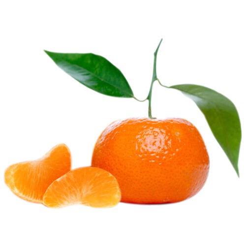 Mandarina con hoja bandeja de 1000 gr.