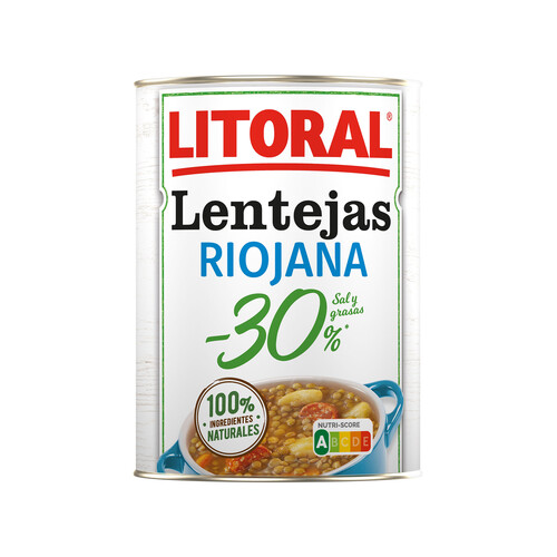LITORAL Lentejas Riojanas LITORAL 425 g.