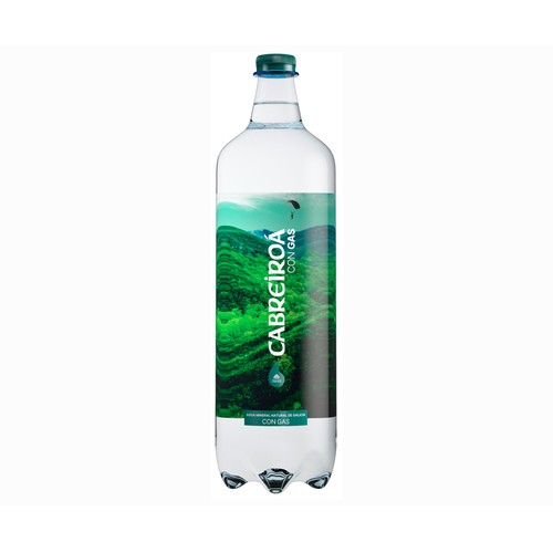 CABREIROA Agua mineral con gas 1 l.
