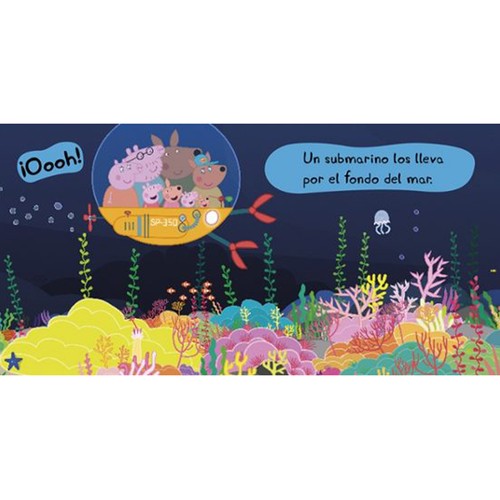 PEPPA PIG. Libro juguete - Mi pequeña biblioteca de criaturas mágicas. Sirenas, unicornios, narvales y dragones