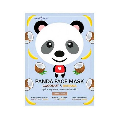 7TH HEAVEN Mascarilla facial de panda, hidratante y suavizante, con infusión de coco y plátano 7TH HEAVEN