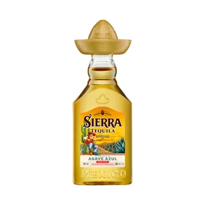 SIERRA Tequila reposado elaborado con agave azul botella 5 cl.