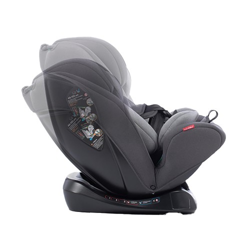 Silla de auto VIVITTA Eder i-Size 40 -150 cm, reclinable, cabezal regulable, color gris.