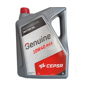 Imagen de Lubricante para coche 10W40 de 5 litros Genuine, CEPSA. 