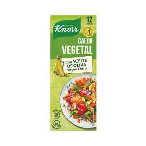 KNORR Pastillas de caldo vegetal con aceite de oliva 12 uds. x 120 g.