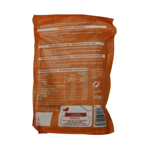 PRODUCTO ALCAMPO Cocktail frutos secos Pasión 200 g.