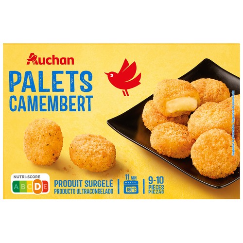 AUCHAN Bolitas prefrintas de queso Camembert empanado 200 g Producto Alcampo.