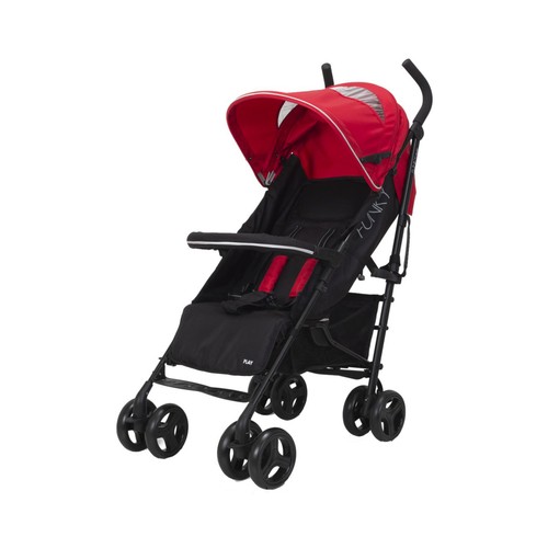 Silla de paseo ligera y plegable, rojo, Play, FUNKY FLAME.