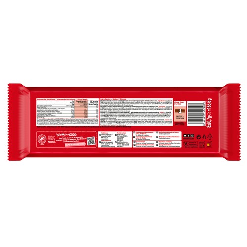 KIT KAT Barrita de chocolate con leche 8 uds 166g