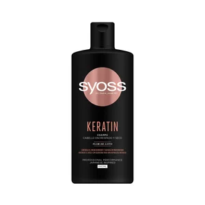 SYOSS Champú alisador e hidratante para cabellos encrespados y secos SYOSS Keratin 440 ml.