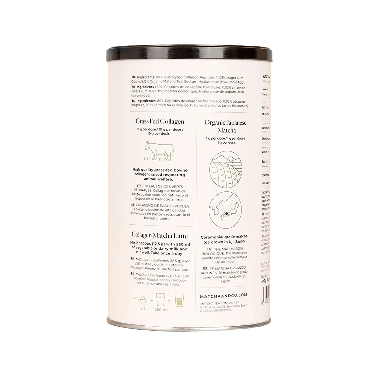 Matcha colágeno original 300 g.