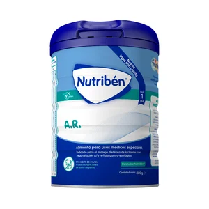 NUTRIBÉN Leche (1) de inicio anti-regurgitación, para lactantes a partir del primer día NUTRIBÉN A.R. 800 g.