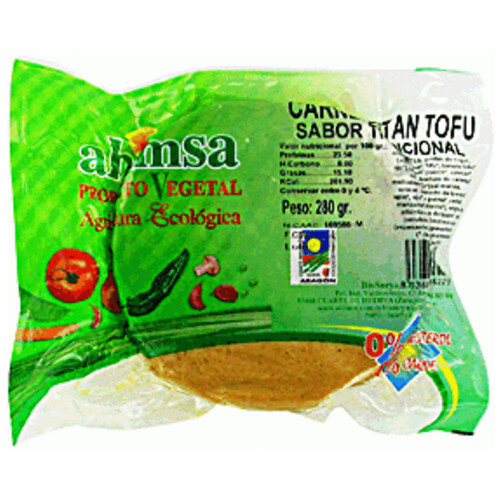 AHIMSA Carne Vegetal Seitan Tofu ecológico AHIMSA 280 g.