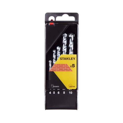 5 brocas para piedra, ø 4, 5, 6, 8, 10 mm, STANLEY STA56035-QZ.
