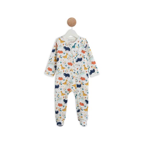 Pijama pelele de algodón con cremallera para bebé IN EXTENSO, talla 56.