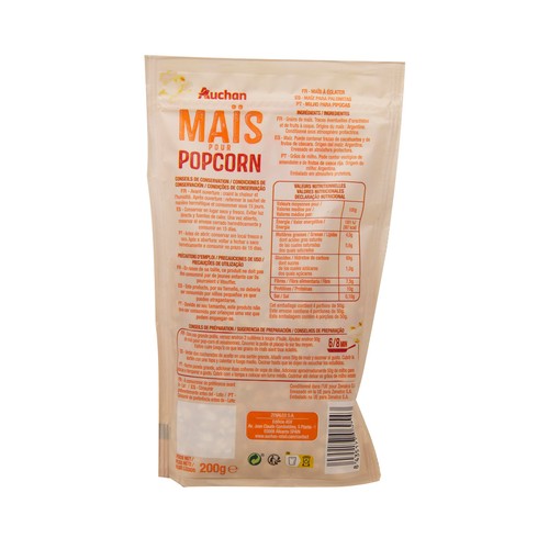 PRODUCTO ALCAMPO Maíz para hacer palomitas 200 g.
