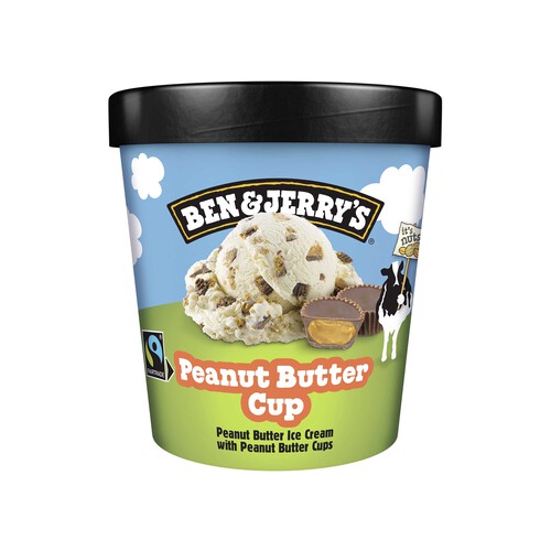 BEN & JERRY'S Tarrina de helado de crema de cacahuete con trocitos de cacahuete 500 ml.