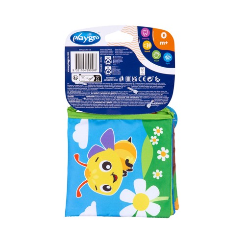 Libro sensorial para bebés con sonido PLAYGRO.