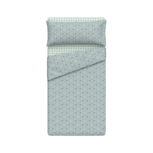 Juego de sábanas de microfibra para cama de 105 cm, ACTUEL. Modelos surtidos, 1 unidad.