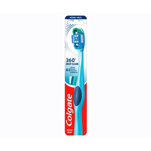 Imagen de COLGATE 360º Deep clean Cepillo de dientes medio, para limpieza interdental y de encías.