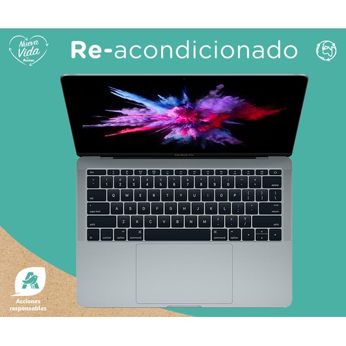 Portátil 33,02 cm (13") APPLE MacBook Pro 13 2017 (REACONDICIONADO), Intel Core i5-7360U, 8GB Ram, 128GB SSD, Intel Iris Plus Graphics 640, macOS.  