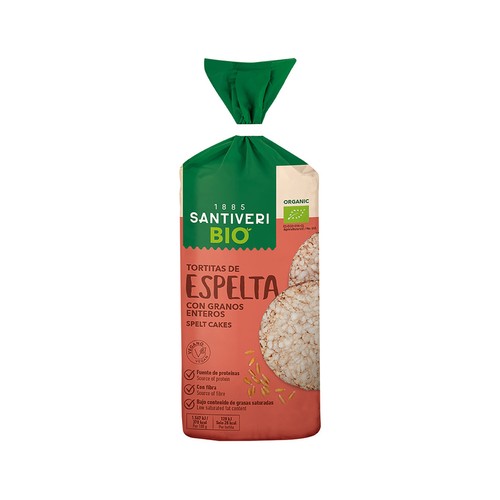 SANTIVERI Tortitas de espelta ecológicas 100 g.