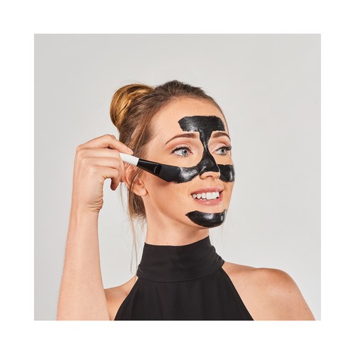 IROHA NATURE Mascarilla facial eliminadora de impurezas con carbón, efecto inmediato.