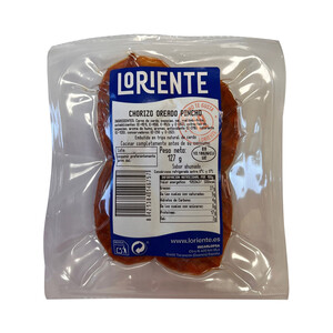 Imagen de LORIENTE Chorizo oreado dulce de pincho 127 g.
